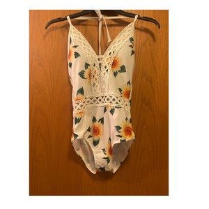 Sunflower one piece swimsuit